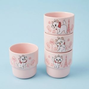 Disney Marie Stackable Porcelain Mug Set 4 Pieces 260 ML per Mug - Image 2