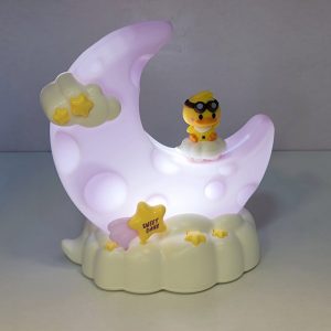 Crescent Moon Sliding Duck Night Light Lamp - Image 2