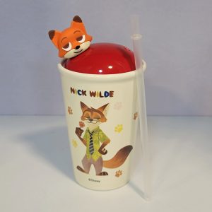 Disney Nick Wilde Porcelain Cup with Straw 450ml - Image 2