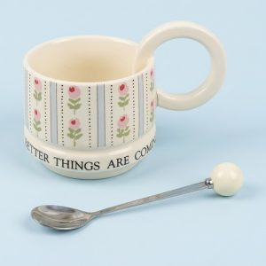 Porcelain Mug with Metal Spoon 350 ml - Image 2