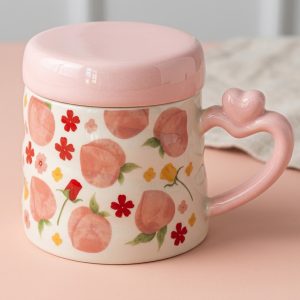 Porcelain Mug with Lid 350 ml - Image 2