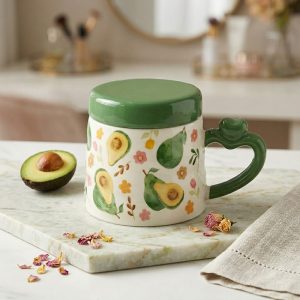 Porcelain Mug with Lid 350 ml - Image 1