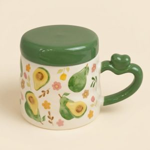 Porcelain Mug with Lid 350 ml - Image 2