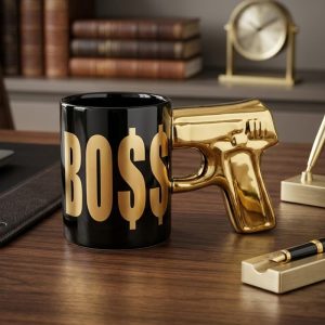 Porcelain Gun Handle Mug 350 ml - Image 1