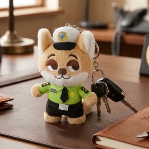 Disney Zootopia Police Furry Keychain - Image 1